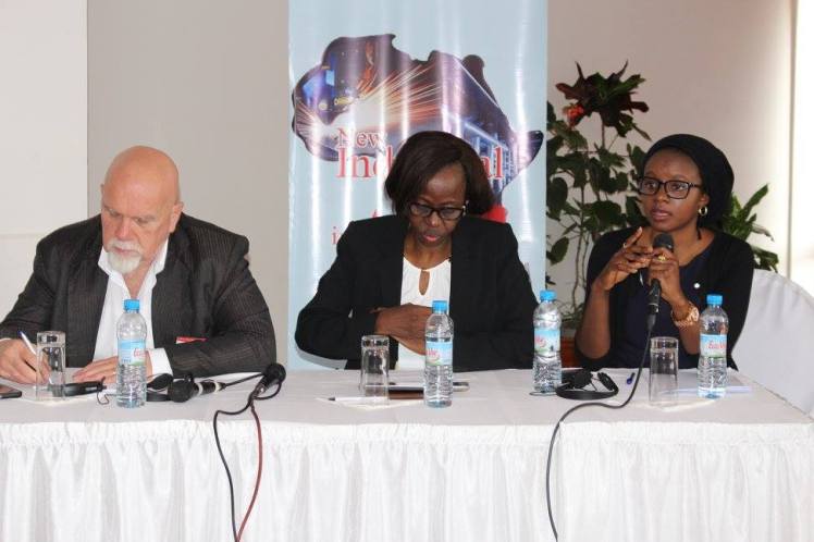 During my presentation in the panel on country experiences. Courtesy: FES Madagascar